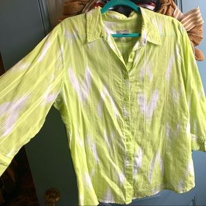 CHICO’S cotton print shirt